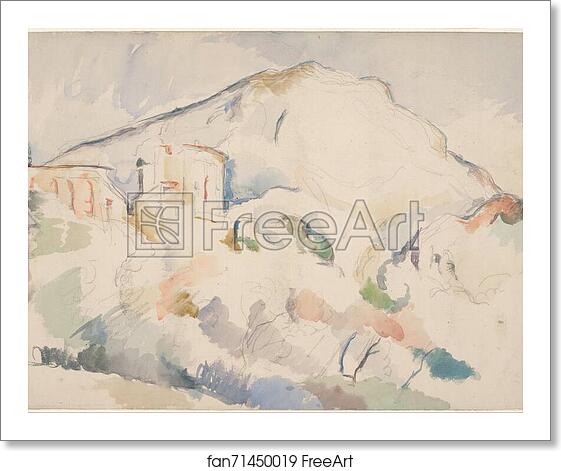Free art print of Château Noir and Mont Sainte-Victoire, c. 1890-1895 by Paul Cézanne Free art print of Château Noir and Mont Sainte-Victoire, c. 1890-1895 by Paul Cézanne