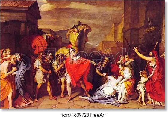 Free art print of Death of Camilla, Sister of Horatio by Feodor Bruni
