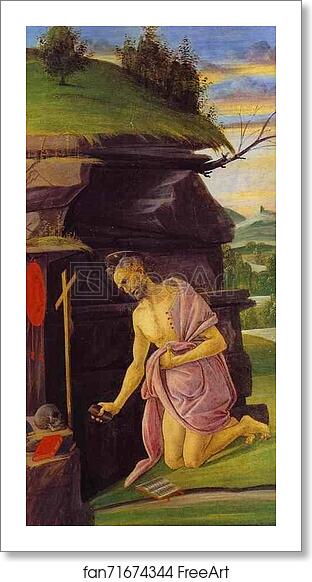 Free art print of St. Jerome by Alessandro Botticelli