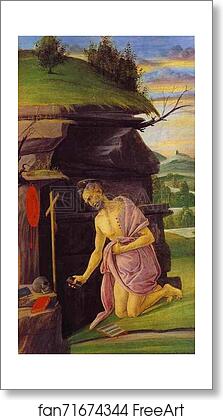 Free art print of St. Jerome by Alessandro Botticelli