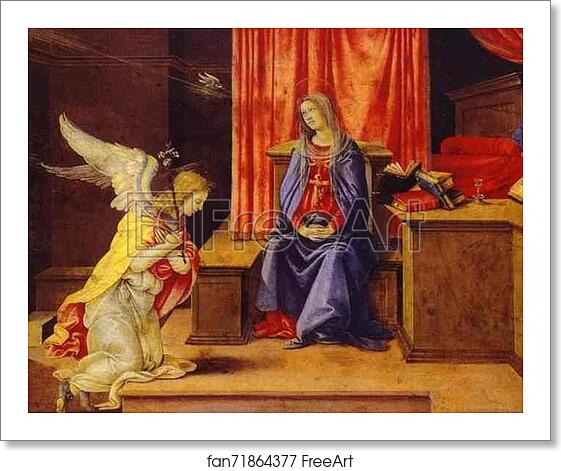 Free art print of Annunciation by Filippino Lippi Free art print of Annunciation by Filippino Lippi
