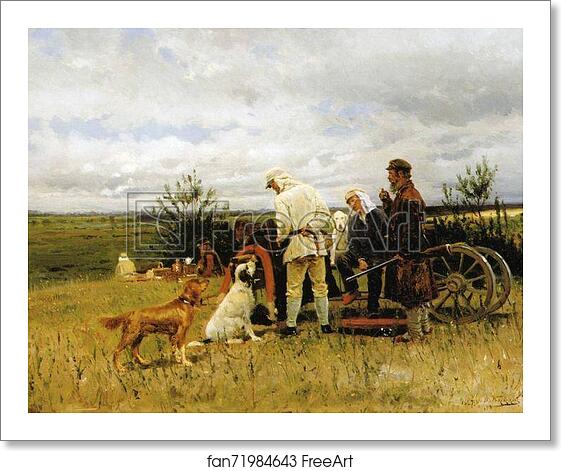 Free art print of Hunters at a Halt by Vladimir Makovsky Free art print of Hunters at a Halt by Vladimir Makovsky