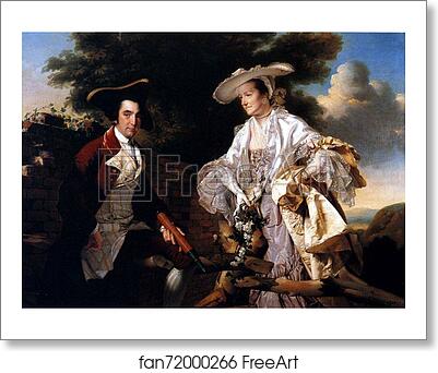 Free art print of Peter Perez Burdett and His First Wife Hannah by Joseph Wright Of Derby