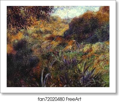 Free art print of Algerian Landscape. The Ravine of the "Femme Sauvage" by Pierre-Auguste Renoir