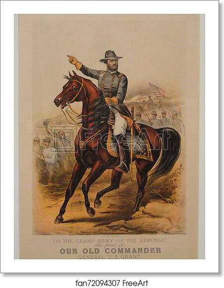 Free art print of To The Grand Army of the Republic (Our Old Commander, General U. S. Grant), 1885 by Currier & Ives Free art print of To The Grand Army of the Republic (Our Old Commander, General U. S. Grant), 1885 by Currier & Ives