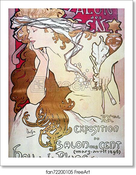 Free art print of Salon Des Cent by Alphonse Mucha Free art print of Salon Des Cent by Alphonse Mucha
