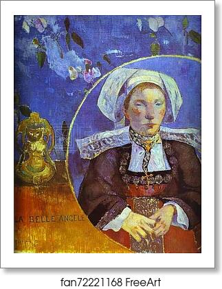 Free art print of La Belle Angèle (Portrait of Madame Satre) by Paul Gauguin