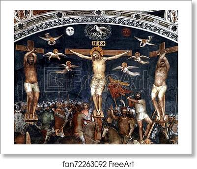Free art print of The Crucifixion. Detail by Giusto De’ Menabuoi