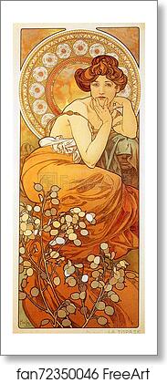 Free art print of Topaz by Alphonse Mucha Free art print of Topaz by Alphonse Mucha