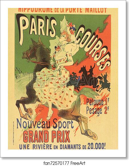 Free art print of Paris Courses by Jules Chéret Free art print of Paris Courses by Jules Chéret