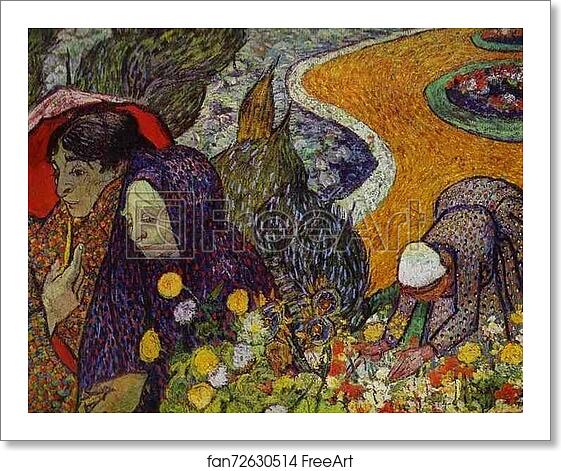 Free art print of Ladies of Arles (Reminiscence of the Garden at Etten) by Vincent Van Gogh Free art print of Ladies of Arles (Reminiscence of the Garden at Etten) by Vincent Van Gogh