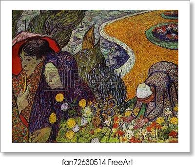 Free art print of Ladies of Arles (Reminiscence of the Garden at Etten) by Vincent Van Gogh