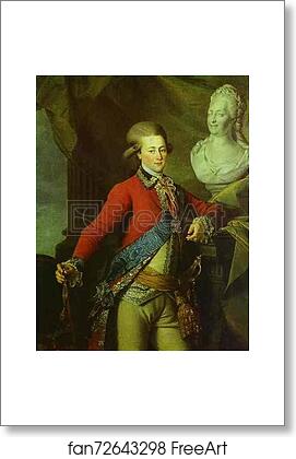 Free art print of Portrait of the Aide-de-camp A. D. Lanskoy by Dmitry Levitzky