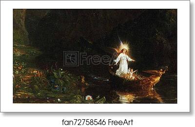 Free art print of The Voyage of Life: Childhood. Detail by Thomas Cole