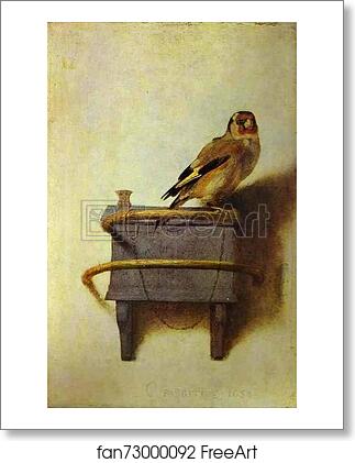 Free art print of The Goldfinch by Carel Fabritius