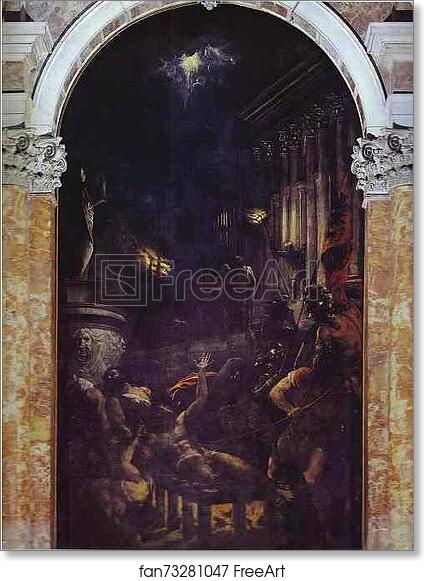 Free art print of The Martyrdom of St. Lawrence by Titian