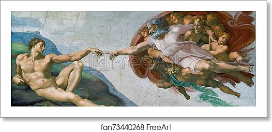 Free art print of Creation of Adam by Michelangelo Free art print of Creation of Adam by Michelangelo