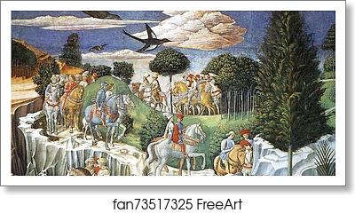 Free art print of Procession of the Magus Balthazar. Detail by Benozzo Gozzoli Free art print of Procession of the Magus Balthazar. Detail by Benozzo Gozzoli