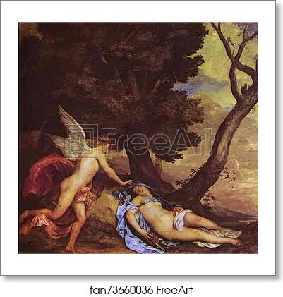 Free art print of Cupid and Psyche by Sir Anthony Van Dyck