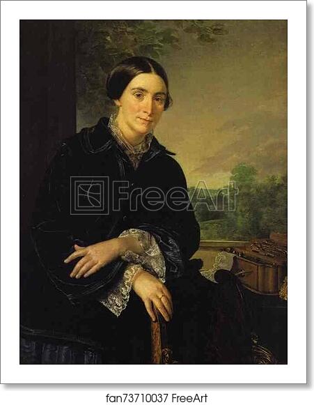 Free art print of Portrait of E.A. Selivanovskaya by Vasily Tropinin