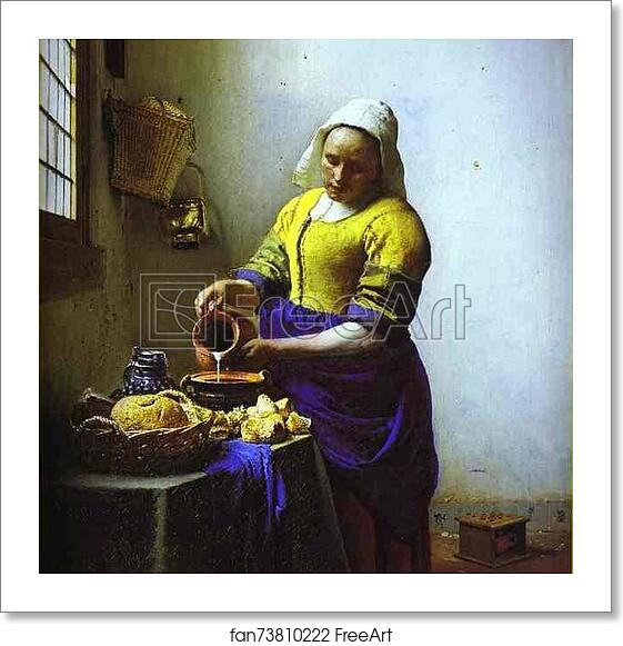 Free art print of The Milkmaid by Jan Vermeer Free art print of The Milkmaid by Jan Vermeer