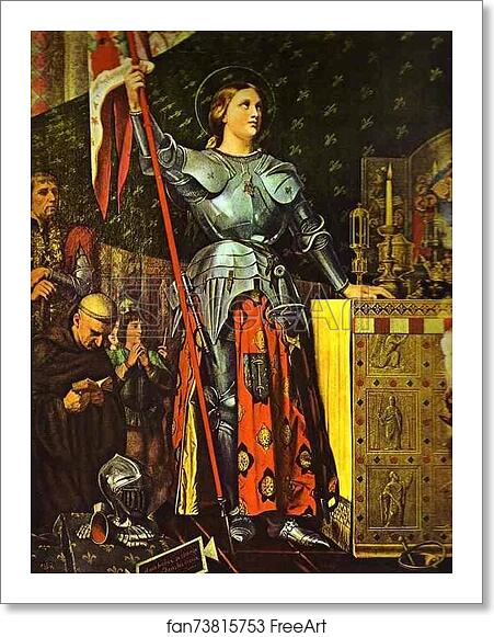 Free art print of Joan of Arc at the Corronation of Charles VII in the Cathedral of Reims by Jean-Auguste-Dominique Ingres Free art print of Joan of Arc at the Corronation of Charles VII in the Cathedral of Reims by Jean-Auguste-Dominique Ingres