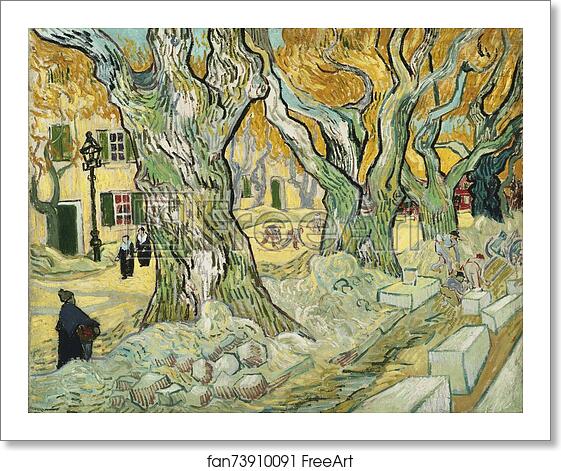 Free art print of The Road Menders by Vincent Van Gogh Free art print of The Road Menders by Vincent Van Gogh