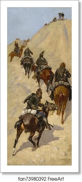 Free art print of Scouts Climbing a Mountain by Frederic Remington Free art print of Scouts Climbing a Mountain by Frederic Remington