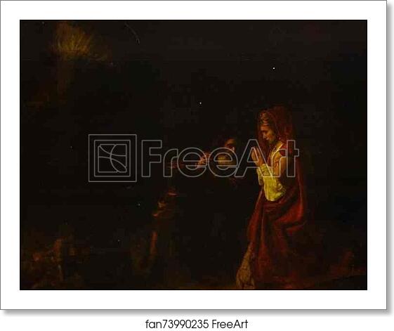 Free art print of Sacrifice of Manoah by Rembrandt Harmenszoon Van Rijn