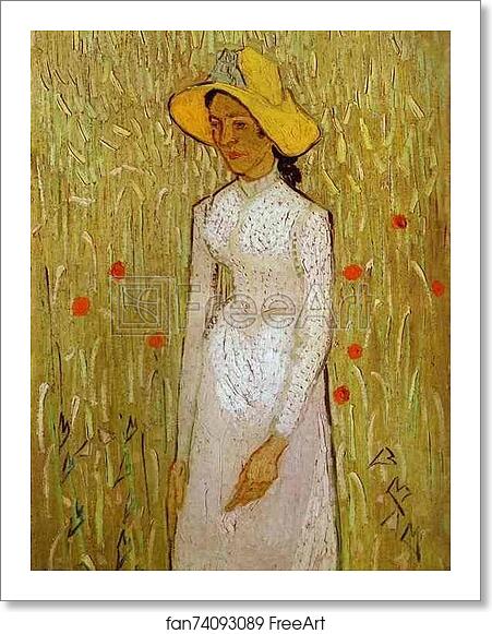 Free art print of Girl in White by Vincent Van Gogh Free art print of Girl in White by Vincent Van Gogh