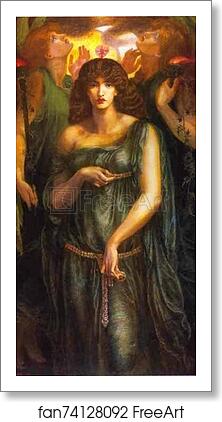 Free art print of Astarte Syriaca by Dante Gabriel Rossetti