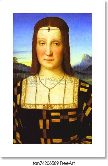 Free art print of Portrait of Elisabetta Gonzaga by Raphael