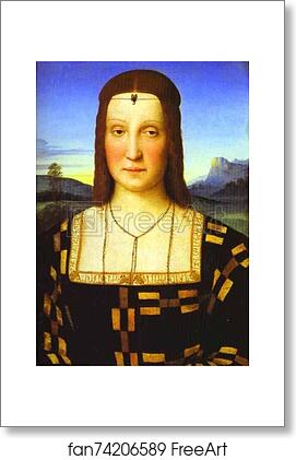 Free art print of Portrait of Elisabetta Gonzaga by Raphael