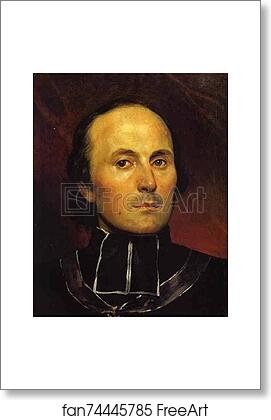 Free art print of Head of an Abbot by Karl Brulloff