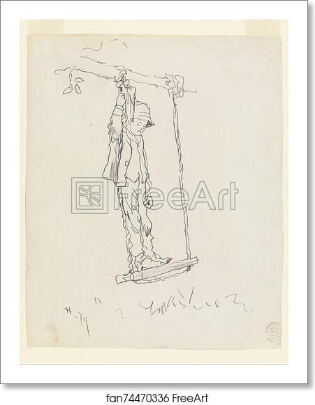 Free art print of Boy on a Swing by Winslow Homer Free art print of Boy on a Swing by Winslow Homer