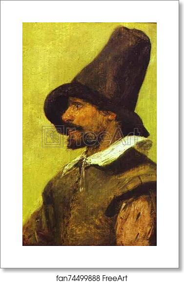 Free art print of Portrait of a Man with a Pointed Hat by Adriaen Brouwer Free art print of Portrait of a Man with a Pointed Hat by Adriaen Brouwer