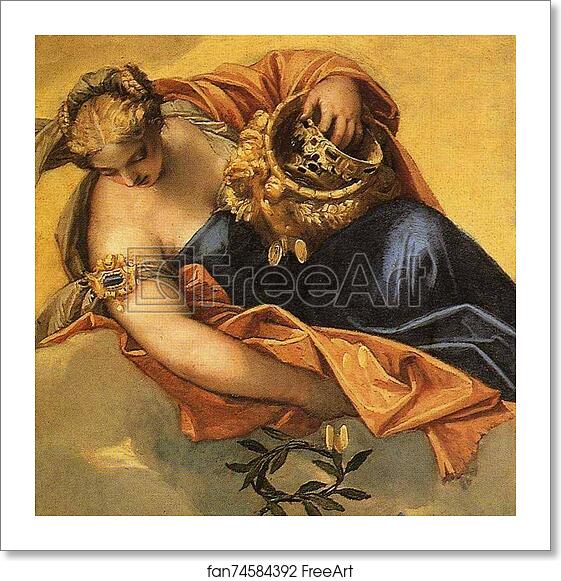 Free art print of Juno Bestowing Her Gifts on Venice. Detail by Paolo Veronese Free art print of Juno Bestowing Her Gifts on Venice. Detail by Paolo Veronese