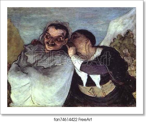 Free art print of Crispin and Scapin by Honoré Daumier Free art print of Crispin and Scapin by Honoré Daumier