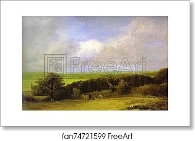 Free art print of Landscape: Ploughing Scene in Suffolk (A Summerland) by John Constable