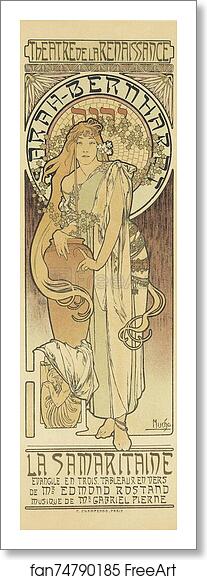 Free art print of La Samaritaine by Alphonse Mucha Free art print of La Samaritaine by Alphonse Mucha