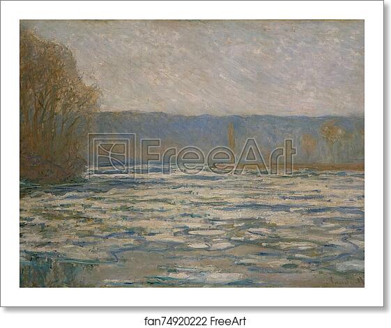 Free art print of Ice breaking up on the Seine near Bennecourt by Claude Monet Free art print of Ice breaking up on the Seine near Bennecourt by Claude Monet