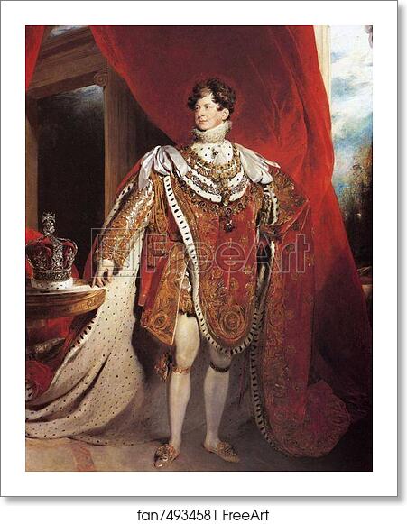 Free art print of George IV by Sir Thomas Lawrence Free art print of George IV by Sir Thomas Lawrence