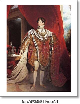 Free art print of George IV by Sir Thomas Lawrence
