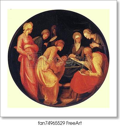 Free art print of Birth of St. John the Baptist by Jacopo Carrucci, Known As Pontormo