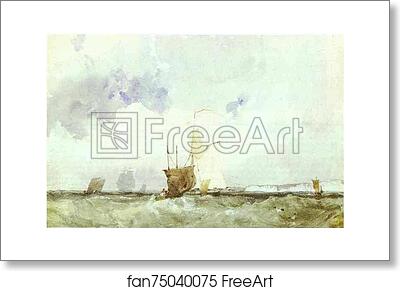 Free art print of Vessels in a Choppy Sea by Richard Parkes Bonington Free art print of Vessels in a Choppy Sea by Richard Parkes Bonington
