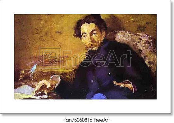 Free art print of Portrait of Stéphane Mallarmé by Edouard Manet