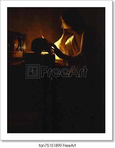 Free art print of Repenting Magdalene by Georges De La Tour Free art print of Repenting Magdalene by Georges De La Tour