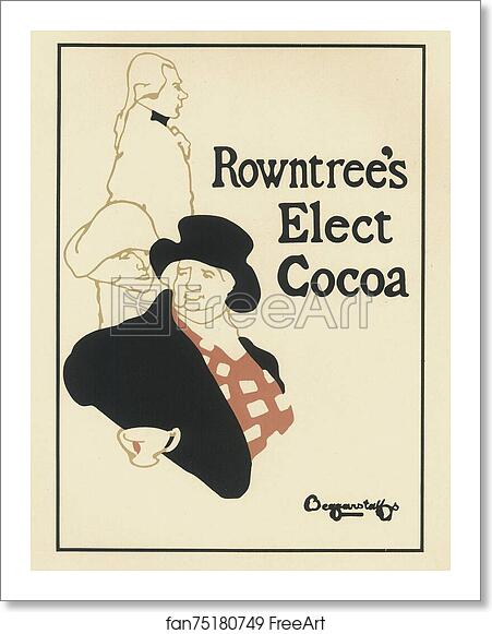 Free art print of Le "Rowntree's Elect Cocoa". by William Nicholson Free art print of Le "Rowntree's Elect Cocoa". by William Nicholson