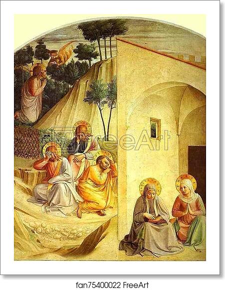 Free art print of Agony in the Garden by Fra Angelico Free art print of Agony in the Garden by Fra Angelico