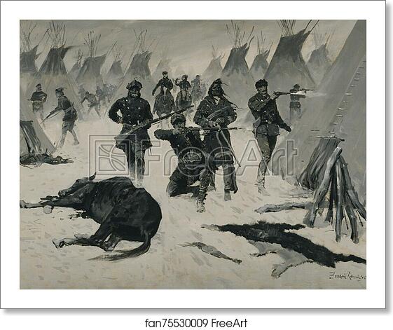 Free art print of The Defeat of Crazy Horse by Frederic Remington Free art print of The Defeat of Crazy Horse by Frederic Remington
